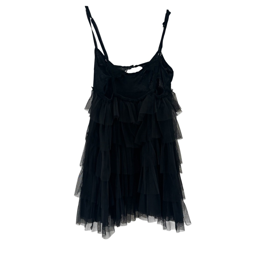 Intimately Free People Tiered Babydoll Dress Chemise S Lace Tulle Whimsigoth